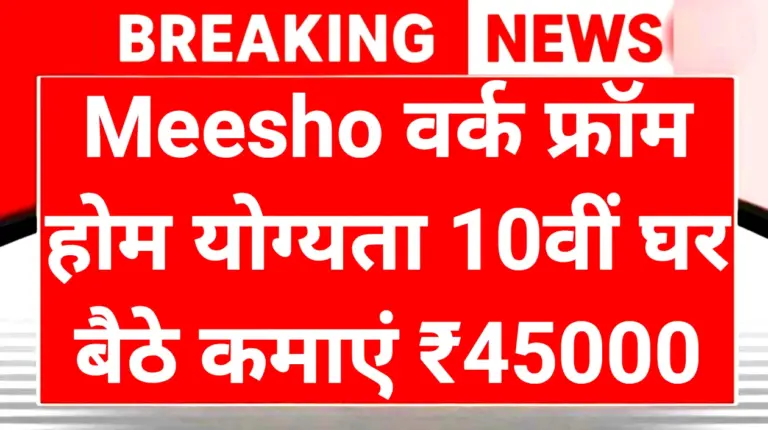 Meesho Work From Home 2025